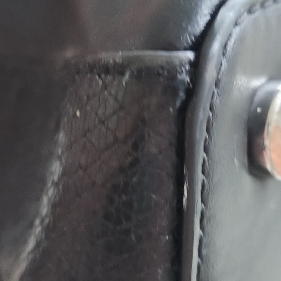 Michael Kors  The Megan Large Striped Leather Tote Bag - Picture 10 of 15